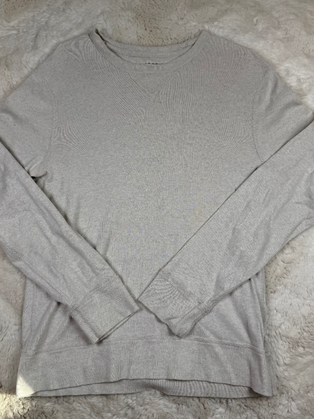 J. Crew Crew Neck Long Sleeve Light Weight 100% Cotton Men's Large
